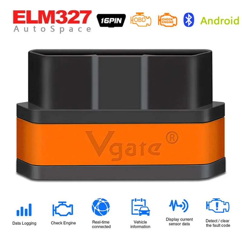 Obd2 Vgate iCar2 bluetooth-сканер elm 327 V2.1 obd 2 Wifi ELM327 icar 2 автоматический диагностический сканер для Android/PC/IOS считыватель кодов