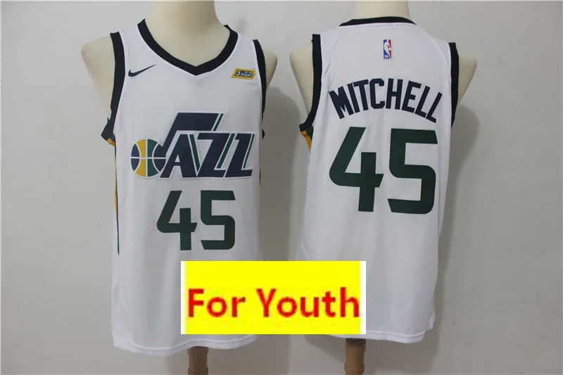 Юта Youth baskeball#45 Donovan Mitchell Детские майки