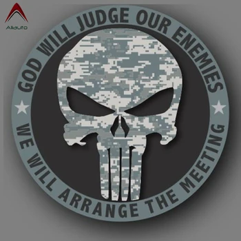 

Aliauto Car Accessories GOD WILL JUDGE OURENEMIES WE WILL ARRANGE THE MEETING Reflective Car Sticker & Decal for Jeep Volkswagen