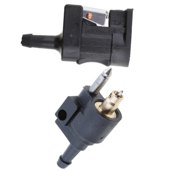 

2 Pack Marine Fuel Line Engine Conncector Replacement for Yamaha (1/4 inch Male + 5/16 inch Female Tank Side Fitting)