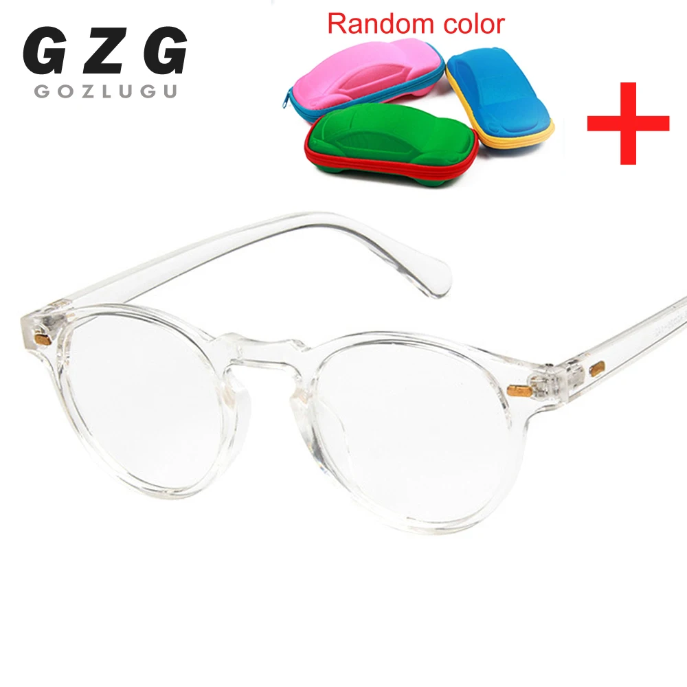 Винтажные круглые прозрачные очки, женские прозрачные линзы, оправа для очков, женские оптические очки, оправа для мужчин, унисекс, подарок с коробкой - Frame Color: white clear
