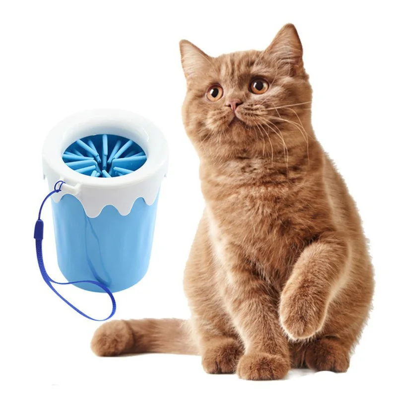

Dog Paw Cleaner Soft Gentle Silicone Portable Pet Foot Washer Cup Paw Clean Brush Quickly Washer Dirty Cat Foot Cleaning Brush