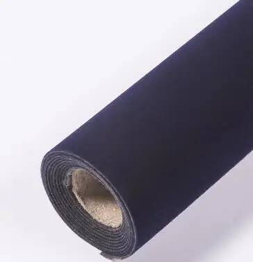 Самоклеящаяся бархатная ткань для шитья ткань для рукоделия контактная бумага для Ящика ювелирных изделий - Цвет: navy blue
