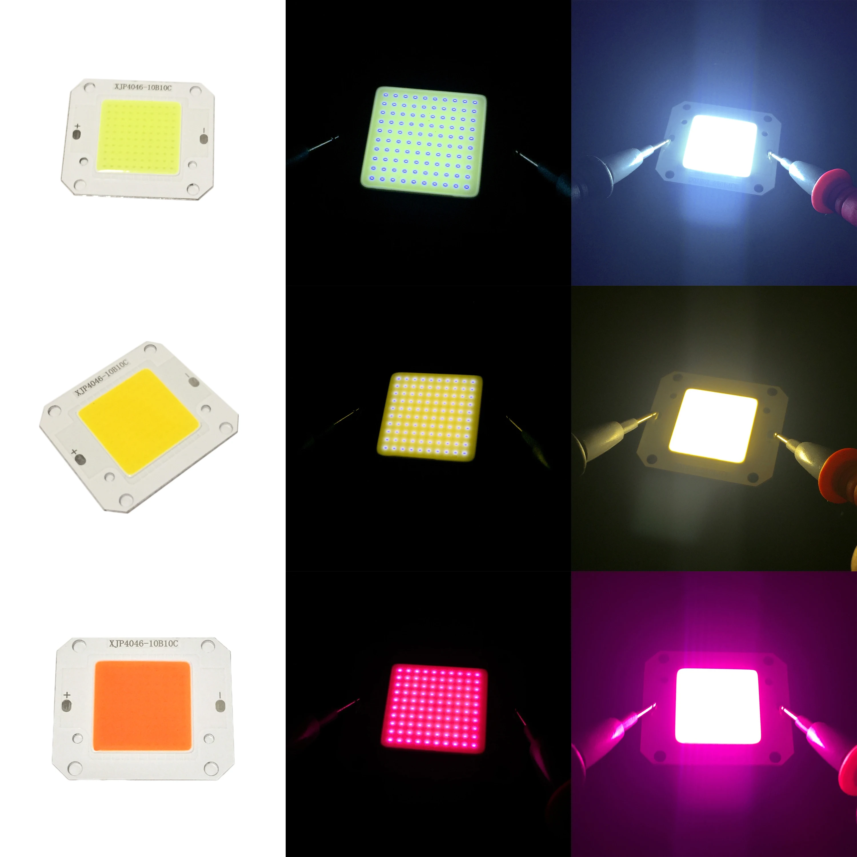 1 10 шт. DC12V 32V 50W COB светодиодный чип белый теплый полный спектр белого