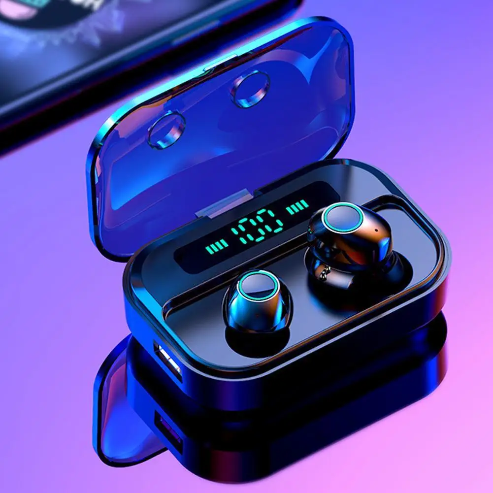 M7 TWS Bluetooth 5,0 наушники стерео беспроводные Earbus Мини HIFI Звук спортивные наушники Handsfree Игровые наушники с микрофоном