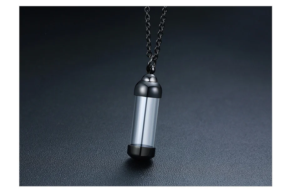 Vnox может открыть полые ожерелье в форме трубки для женщин мужчин урна пепел кремации Подвески на память из нержавеющей стали унисекс подарки ювелирные изделия