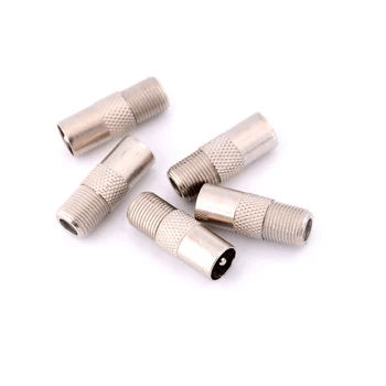 

Practical New 5pcs Good Quality Aluminium Alloy F Type Socket To Coax RF IEC Aerial Plug Male Adapter Twist On Connector