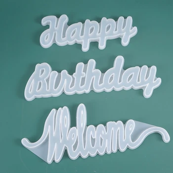 

Bride/Hello English Letters Words Decorations Casting Silicone Mould DIY Crafts Aromatherapy Crystal Epoxy Resin Mold