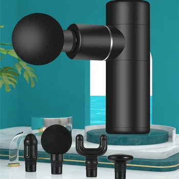 

Mini Electric Massage Gun 4 Vibration Speeds Neck Massager Pain Therapy Stimulator for Fitness Athletes Muscle Pain Relief