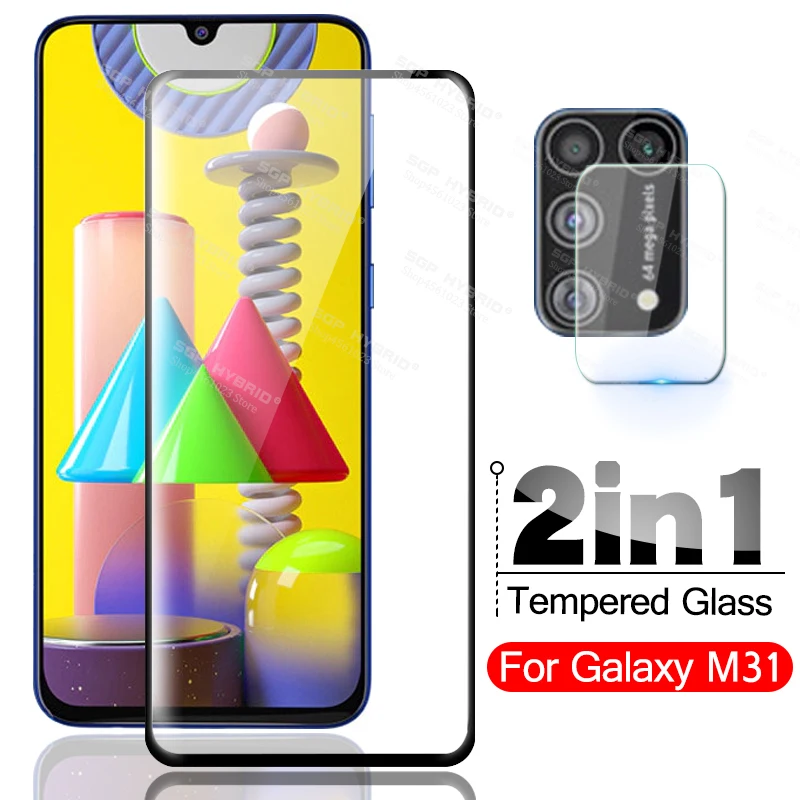 Пленка для камеры + стекло Galaxy M31 M 31 2020 Защита экрана Samsung Galxy M21 21 Tremp защитное с