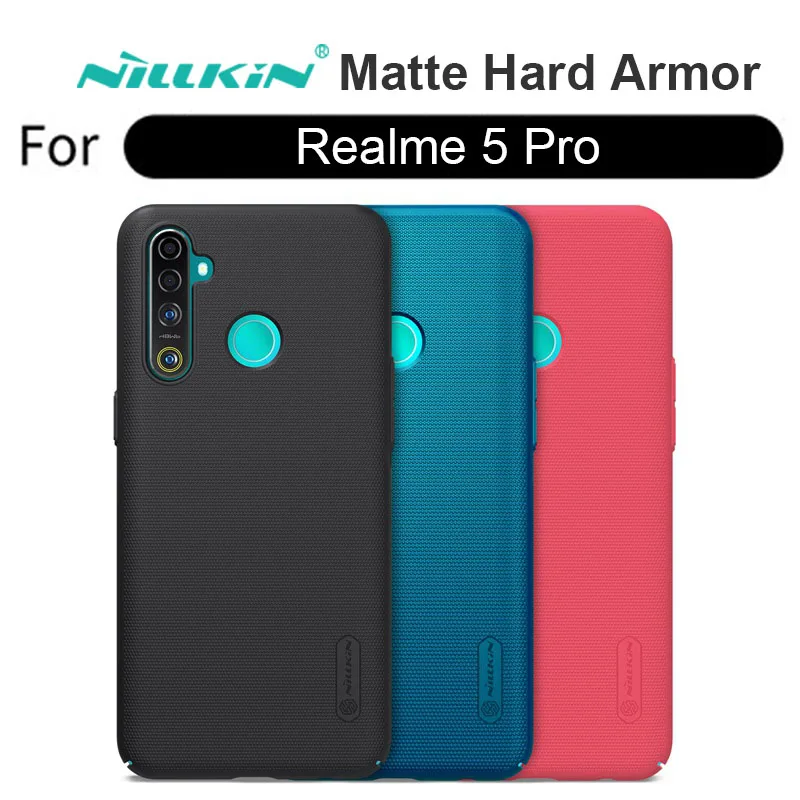 

NILLKIN Realme 5 Pro Case Hard Cover Original Frosted Shield Rugged Plastic Mobile Phone Case For Realme 5 Pro