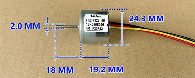 Японский Nidec DC бесщеточный внутренний ротор двигатель CCW DC12V-24V 4500 об/мин 9300 об/мин Внутренний драйвер