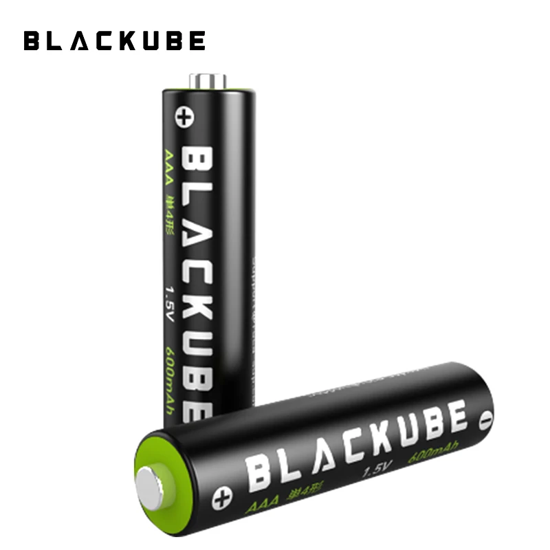 Литиевая аккумуляторная батарея BLACKUBE AAA 600 мАч 1 5 в а|Перезаряжаемые батареи| |