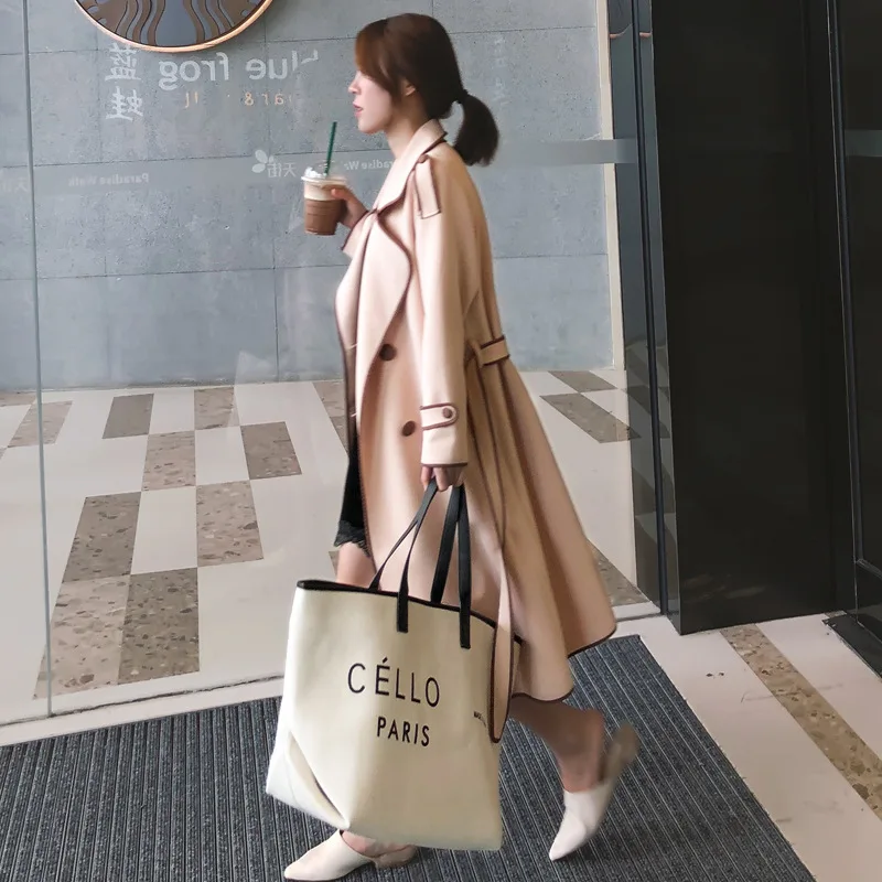 

VIDEO + Photo Shoot Mid-length Waist Hugging Trench Coat