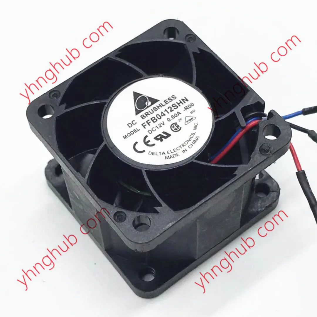 

Delta Electronics FFB0412SHN R00 DC 12V 0.60A 40x40x28mm 3-Wire Server Cooling Fan