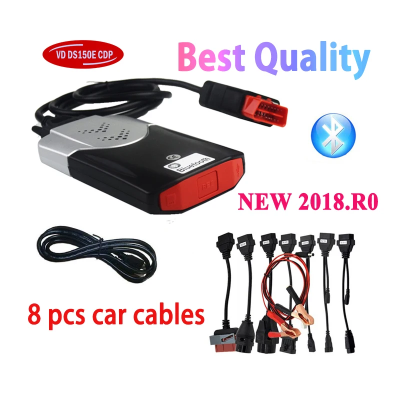 Диагностический сканер VD DS150E CDP с Bluetooth 2021. R0 2018. R3 новый генератор ключей Vci для