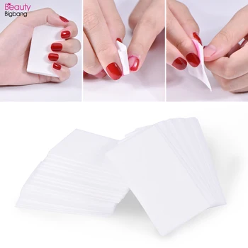 

100PCS/Lot Nail Polish Remover Nail Wipes Bath Manicure Gel Lint-Free Wipes 100%Cotton Napkins For Nails Nail art Tool