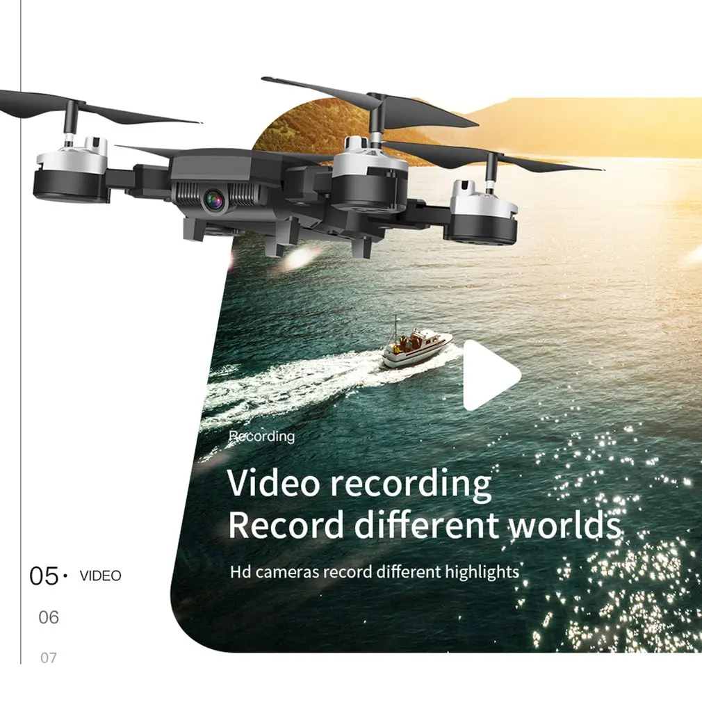 HJ28 складной Радиоуправляемый Дрон 4 канала Wifi 2MP/5MP FPV камера Дрон высота удержания жестов фото/видео Радиоуправляемый квадрокоптер модель вертолета
