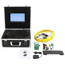 100-240V lcd 6LED 20M эндоскоп Труба инспекция видео камера кабель канализационная система инспекция трубы эндоскоп