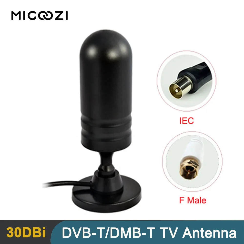 С высоким коэффициентом усиления 30Dbi ТВ антенна Портативный DVB T T2 HD 1080P цифровой
