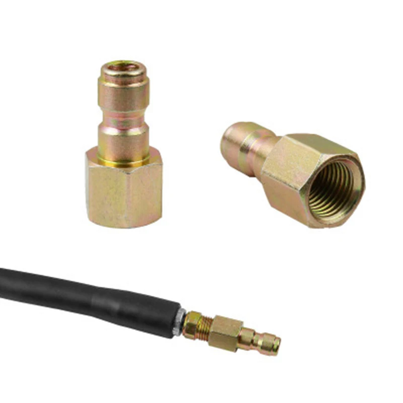 

Cleaning Sewer Jet Hose Nozzles Coupler Connect Plug Kit Sprayer Hose Connector Pressure Washer Accessories