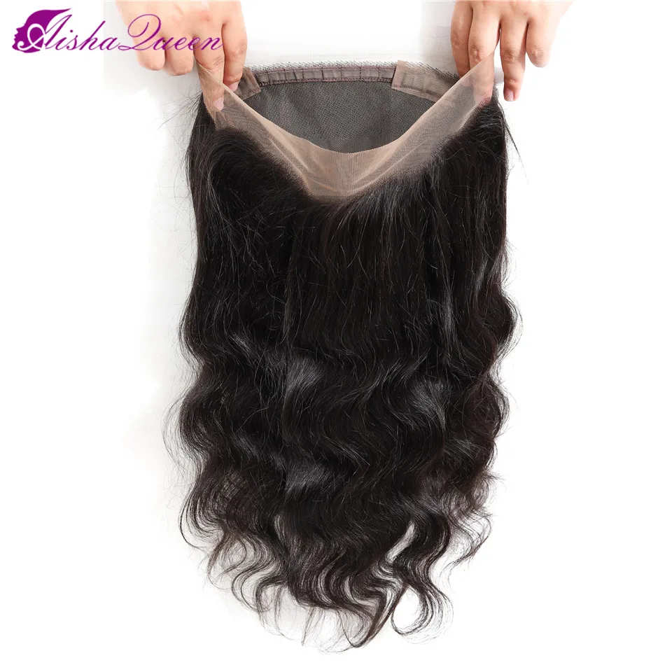 Aisha queen hair 360 фронтальная кружевная застежка бразильские волнистые волосы с