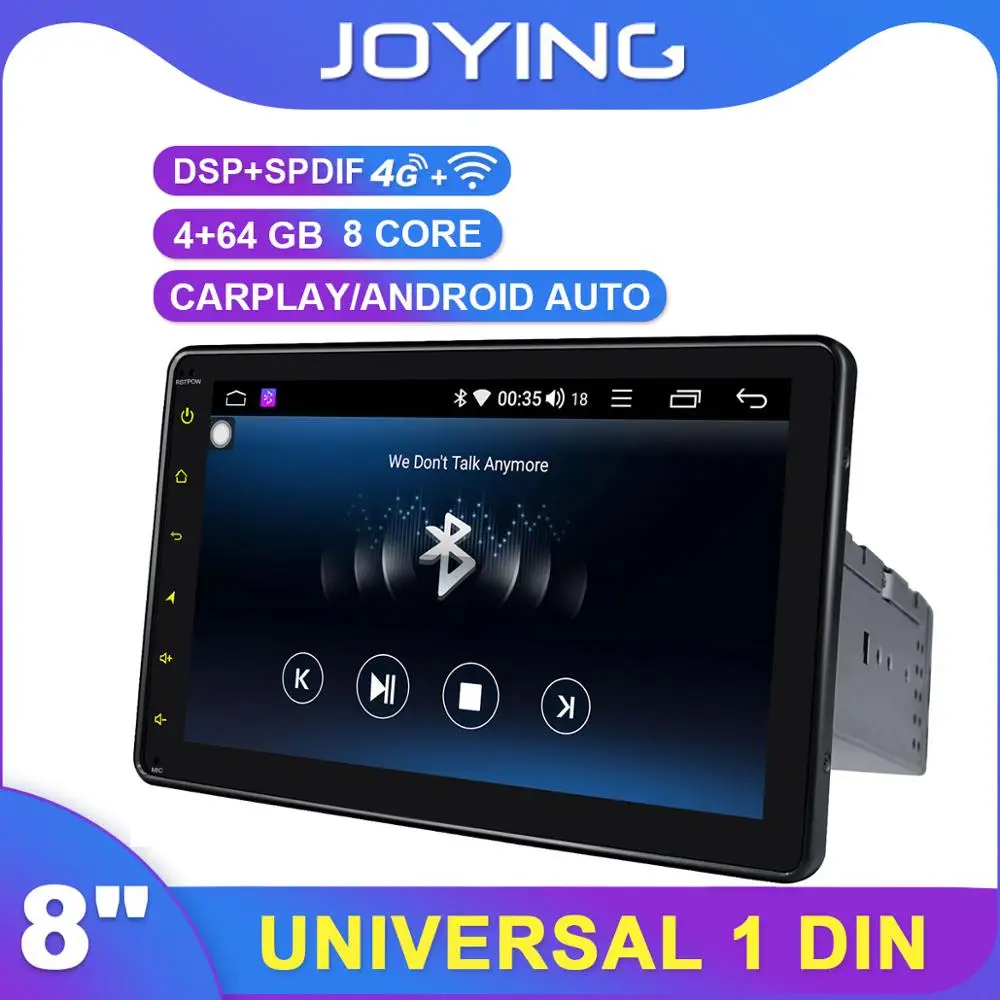 1280*720 1Din 8 &quotУниверсальный Android автомобильный стерео радио DSP Carplay SPDIF сабвуфер WiFi 4G