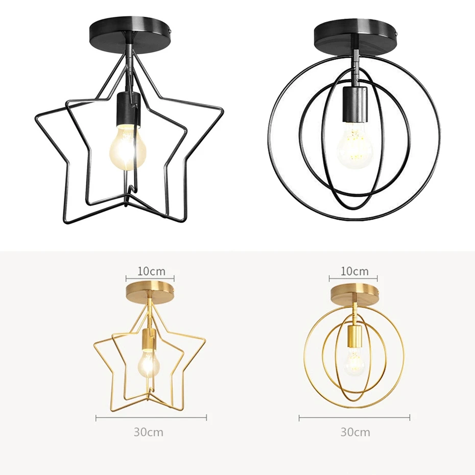 Creative-Pentagram-Iron-Industrial-wind-Ceiling-Light-Retro-circle-E27-Black-Gold-Ceiling-Lamp-For-Restaurant (1)