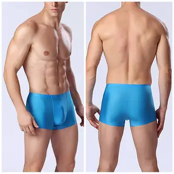 

Summer Ice Silk Underwear Men Sexy Seamless Panties Plus Men Breathable Soft Underwear Size Comfortable And X0E2