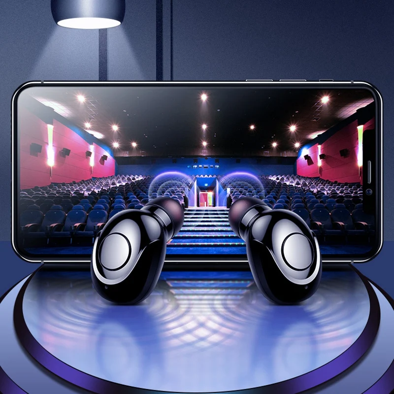 TWS Bluetooth Earphone with Microphone LED Display Wireless Bluetooth Headphones Earphones Noise Cancelling Headsets