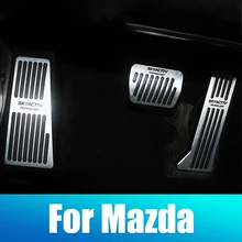 Couvercle de pédale de frein de voiture, accessoires pour Mazda 2 3 BL BM 6 GH GJ CX-5 CX5 CX 5 CX3 CX7 CX9 2015 2016 2017 2018 2019
