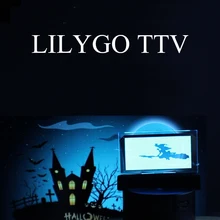 Lilygo ttv tela transparente oled controle remoto infravermelho programável mini tv esp32 para programação arduino micropython