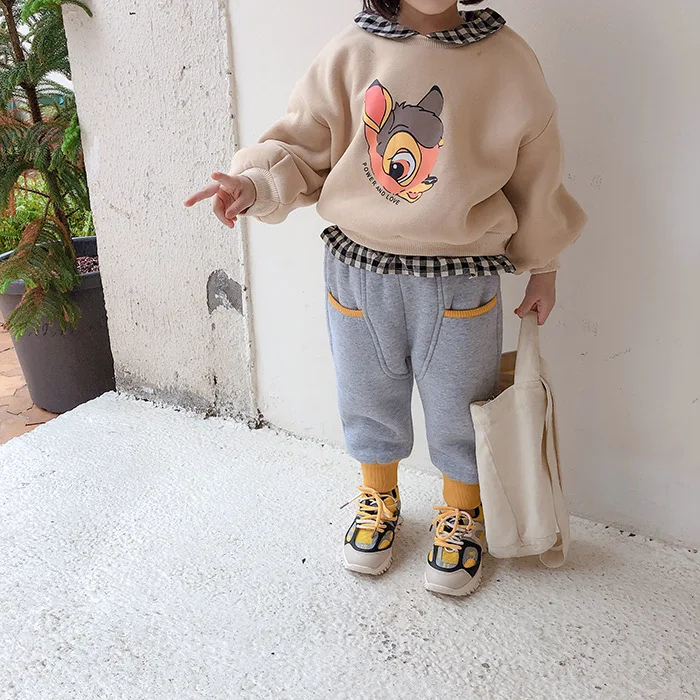 winter children plus trousers boys and girls casual warm pants