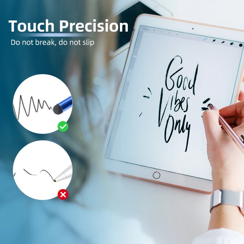 Stylet universel pour dessiner sur écran tactile, 10 pièces/lot, stylo capacitif pour tablette, téléphone Android ► Photo 3/6