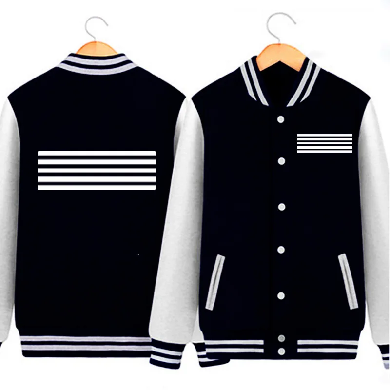 

Bigbang G-DRAGON GD New Album Made Celebrity Style Baseball Uniform Men And Women Couple Clothes Five Bars Should Aid Clothes