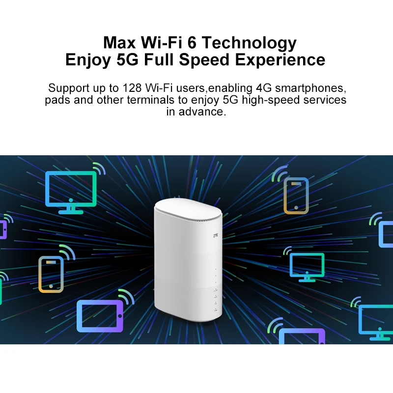 Nowy ZTE MC801A CPE routera 5G Wifi 6 SDX55 NSA + SA N78/79/41/1/28 802.11AX Modem WiFi Router 4g/5g Router wi-fi karty sim 3 Nowy ZTE MC801A CPE routera 5G Wifi 6 SDX55 NSA + SA N78/79/41/1/28 802.11AX Modem WiFi Router 4g/5g Router wi-fi karty sim 3