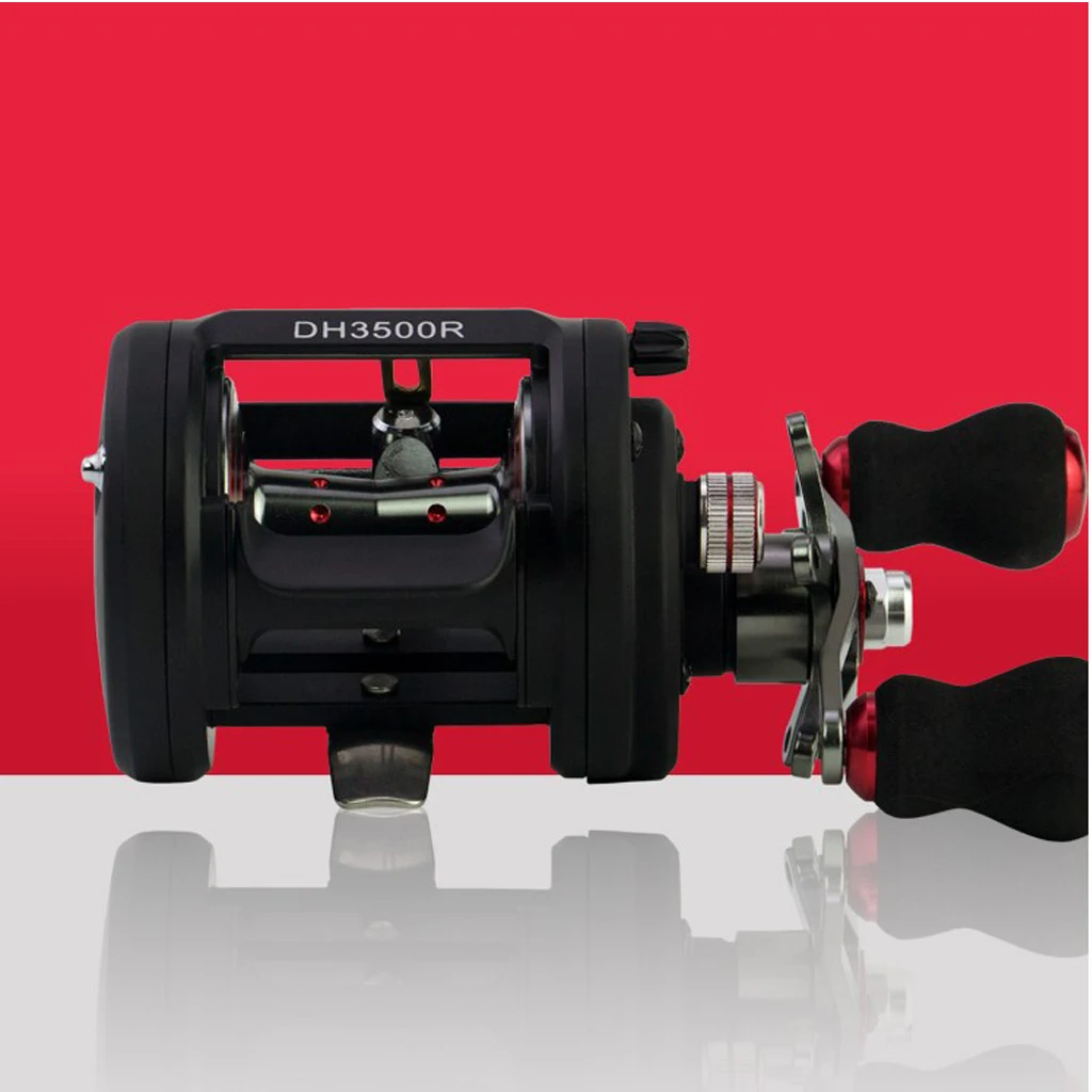 Big Game Trolling Round Baitcasting Reel 18+1 BB Level Wind Reel Saltwater 