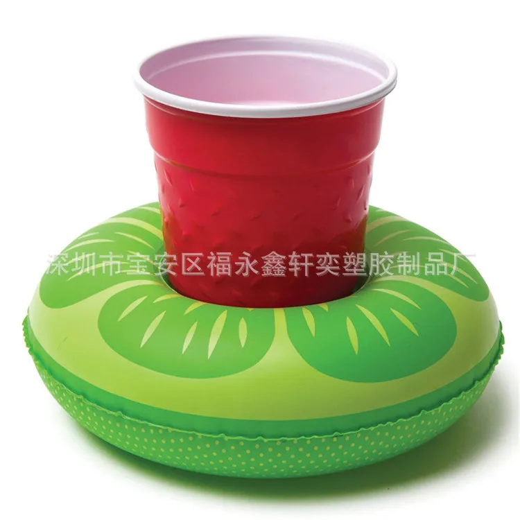 

Inflatable Children's Toy Lemon Cup Holder Beverage Pool Water Cup Holder