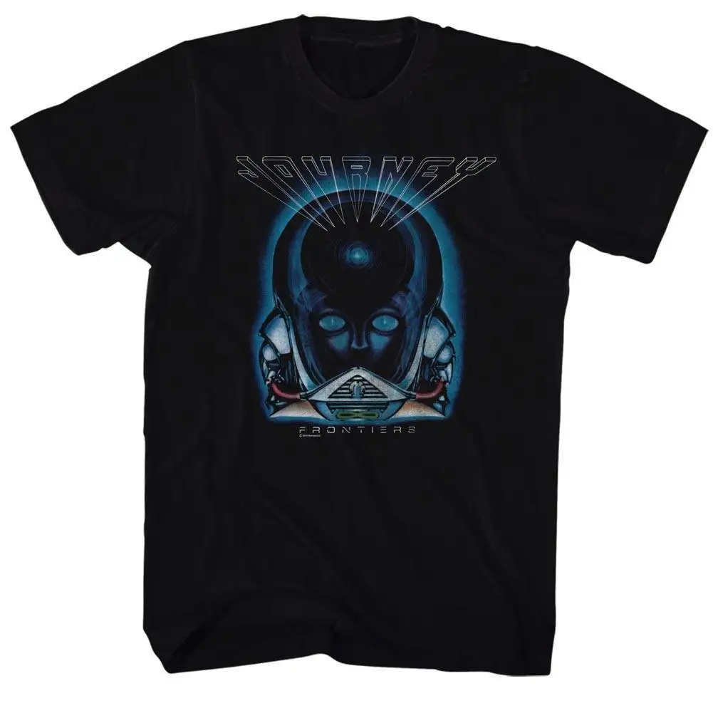 JOURNEY Men's Short Sleeve T-Shirt BLACK FRONTIERS Tops wholesale Tee custom Environmental printed Tshirt cheap |