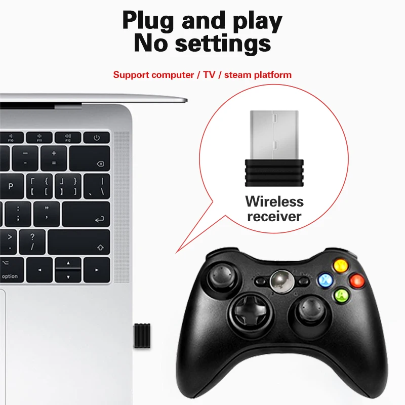 Беспроводной контроллер DATA FROG 2 4G для Xbox 360 джойстик Microsoft ПК Windows 7 8 10 геймпад