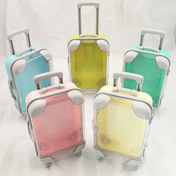 

False EyelashesSmall suitcase Packaging Box Lash Boxes Custom Your Logo Lashes Case Empty Makeup Eyelash Storage