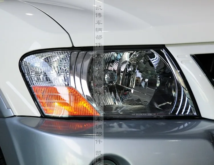 Крышка фары для Mitsubishi Pajero V73 03-11 V73 прозрачная световая оболочка V73 V75 V77 маска на фару капот фар 2 шт