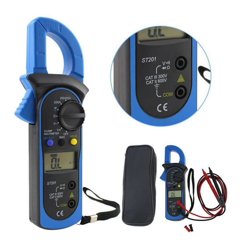 

Digital LED Display Multimeter Handhold Profesional Meter Portable Clamp Voltage Current Amper Tester Tools