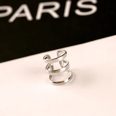 Ear Clip Earrings Hollow U Shaped Non Pierced Ear Bone Invisible Unisex Jewelry Leaf Wrap