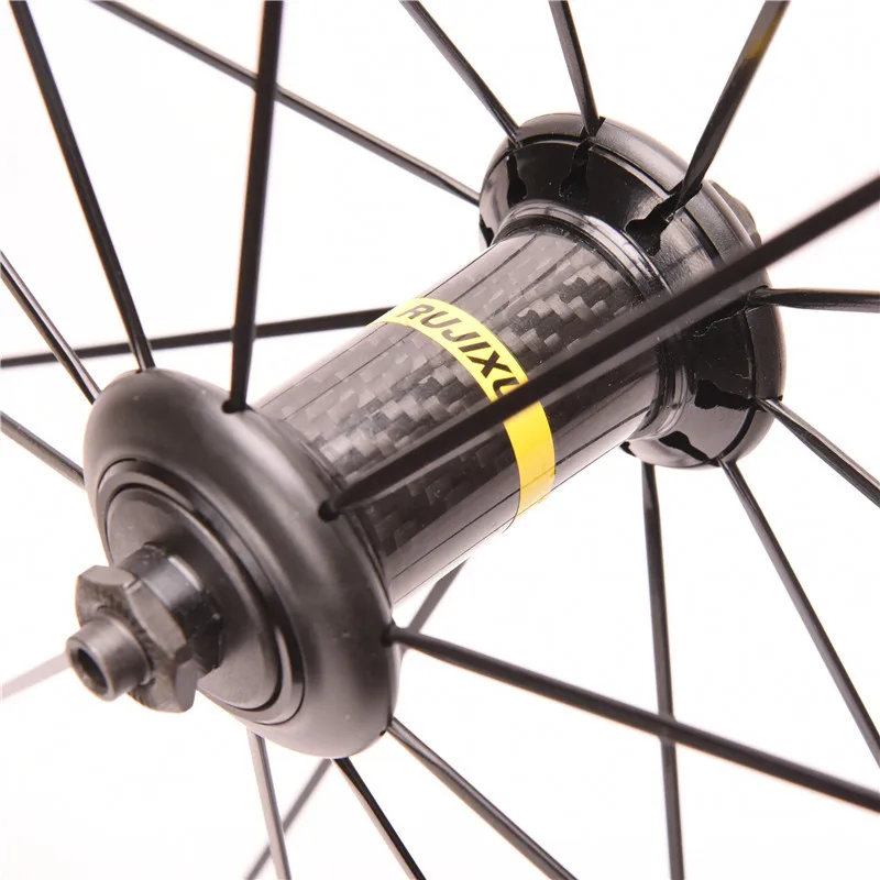 BMX Road Bike Bicycle wheelset 700C 40mm fixed gear wheel track bicycle Carbon Hub Aluminum alloy rim wheelset