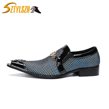 

Luxury Brand Italian Fashion Business Men Dress Shoes Genuine Leather Pointed Toe Wedding Formal Shoes Office Shoes Loafers