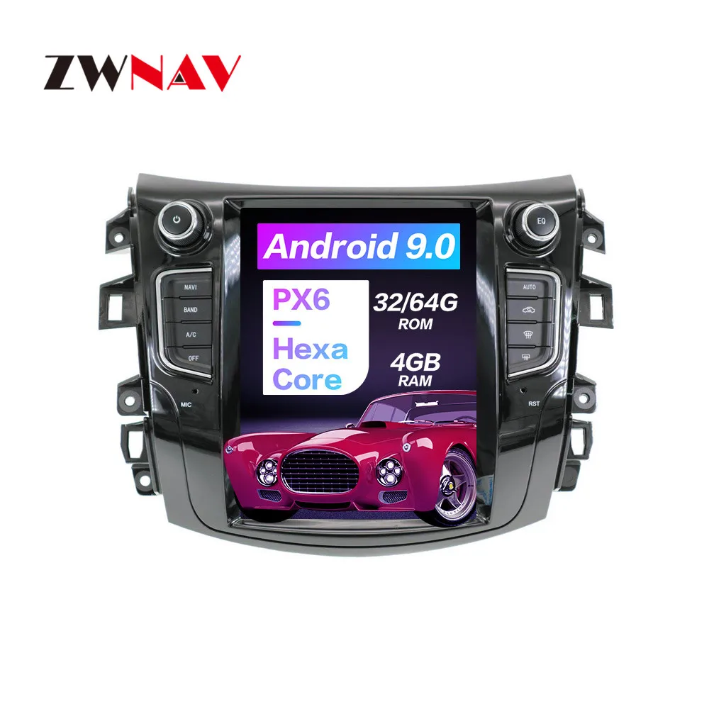 

Android 9.0 64+4G PX6 Vertical Tesla With DSP Carplay Car Multimedia Player For NISSAN NP300 Navara 2014+ Radio No DVD player