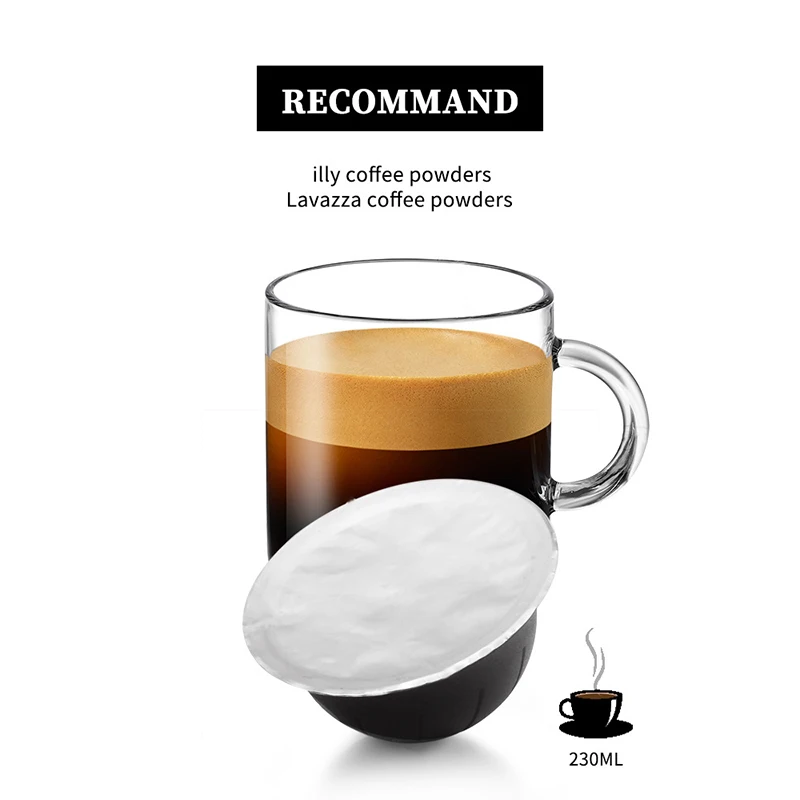 Кофейная капсула Nespresso Vertuo чашка с самоприклеивающейся алюминиевой фольгой для