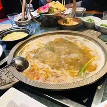 Китайский Чунцин коммерческий алюминиевый двойной нижний плоский горячий горшок двойное ухо суп Yuanyang горячий горшок двухароматное чашеобразное блюдо