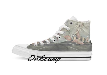 

War Games Bombs Away Custom Casual High Top lace-up Canvas shoes sneakers Drop shipping